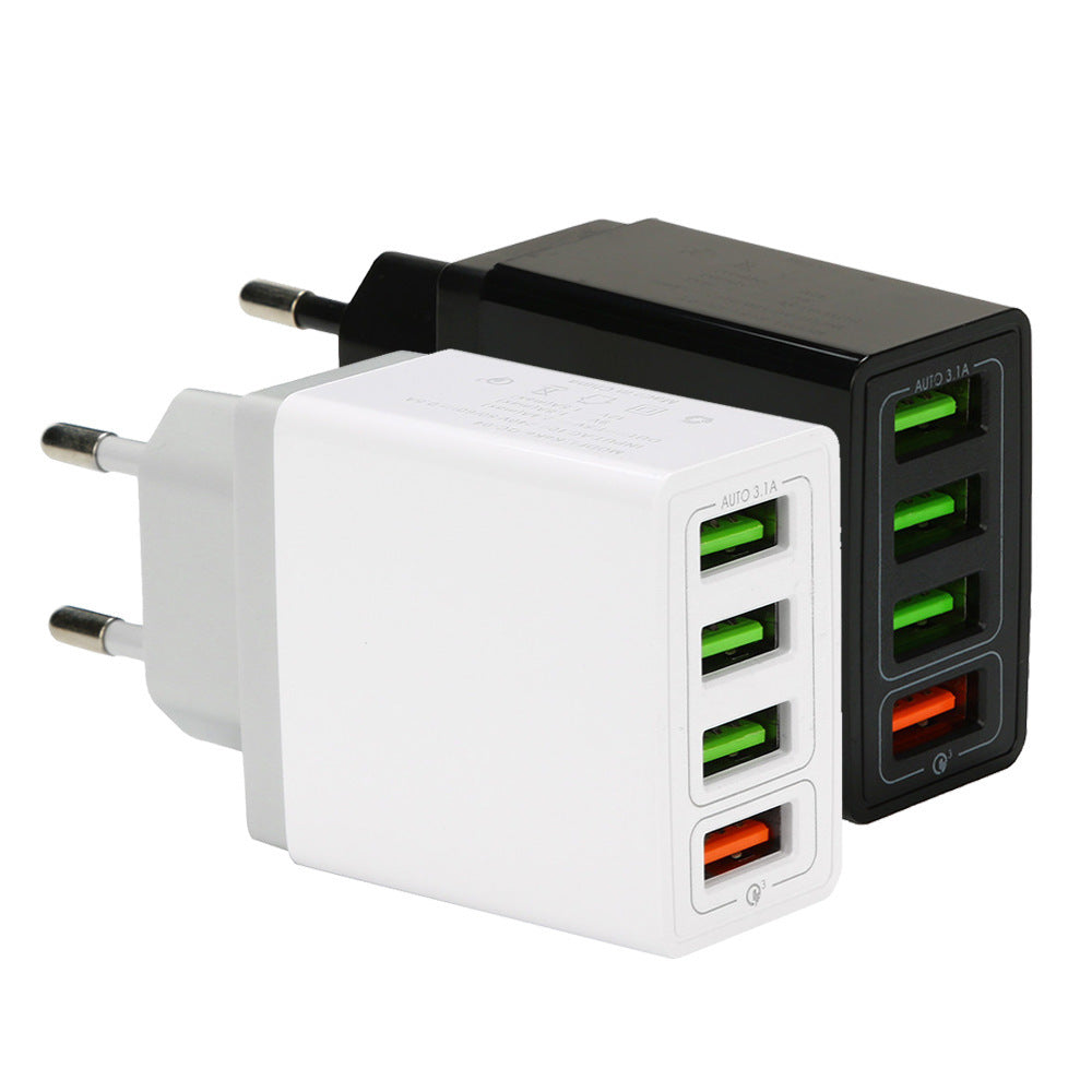 JMT-198474 Smart 4-USB Fast Charging Station - Supports QC3.0, Universal Compatibility
