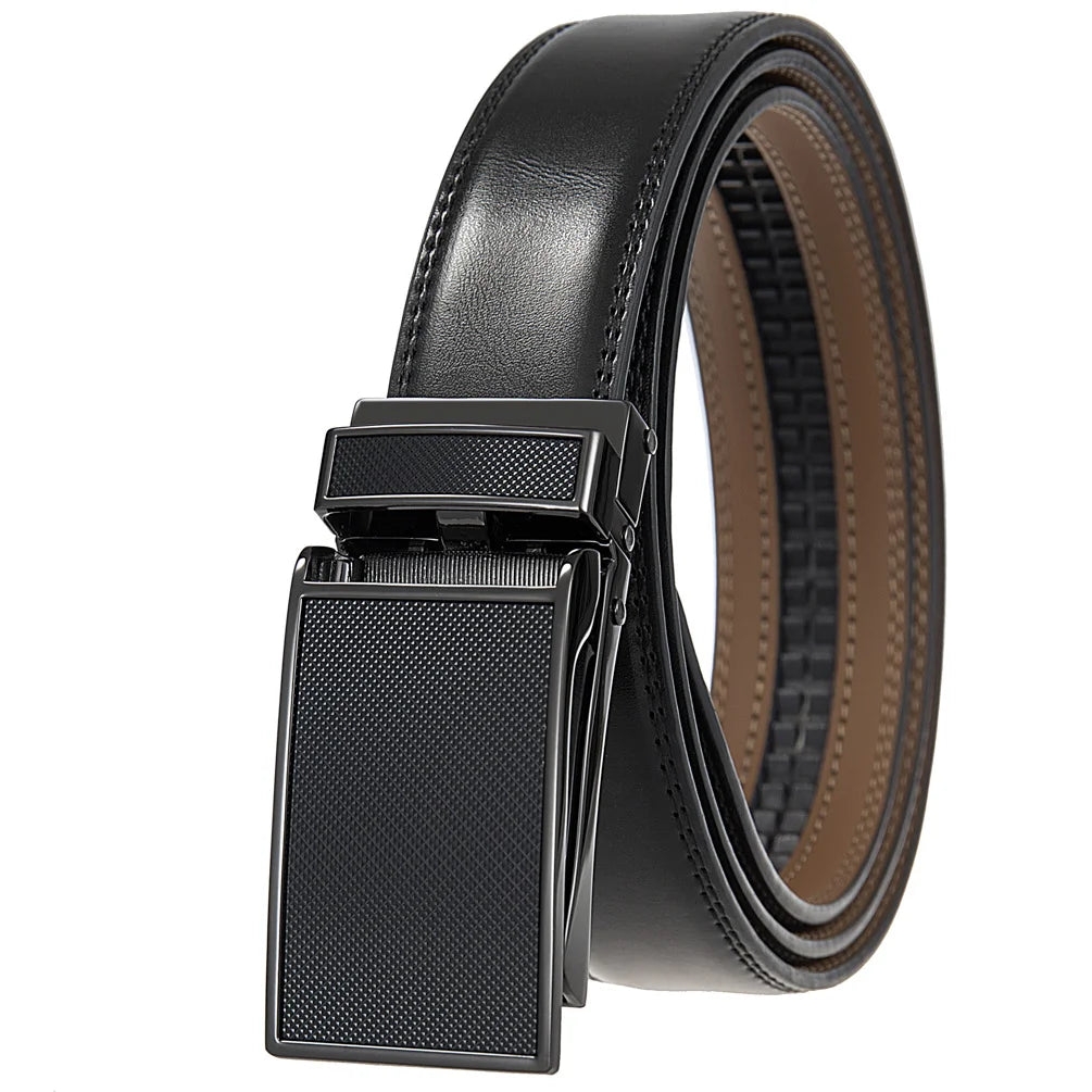 JMT-198602 Men's Casual Belt with Zinc Alloy Buckle, 3.0CM Width - Model LY33-000015-2