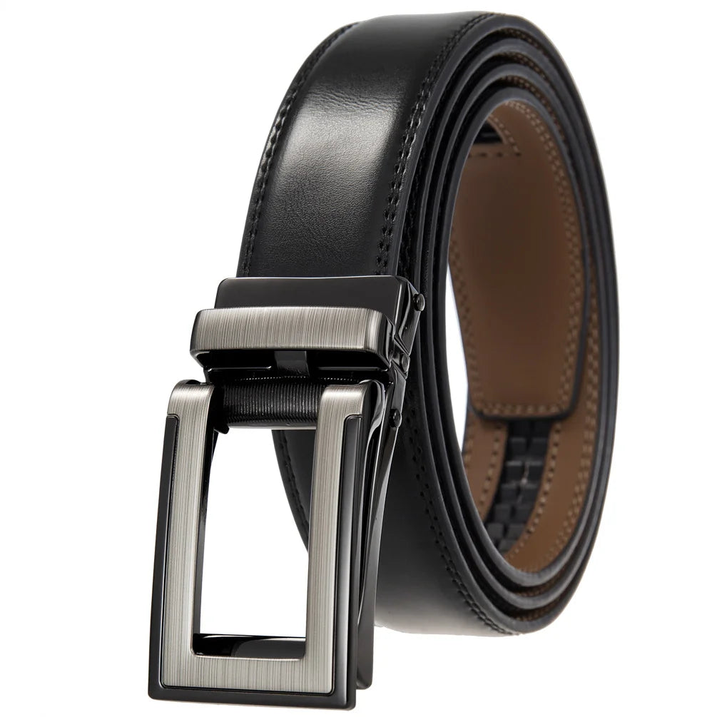 JMT-198602 Men's Casual Belt with Zinc Alloy Buckle, 3.0CM Width - Model LY33-000015-2