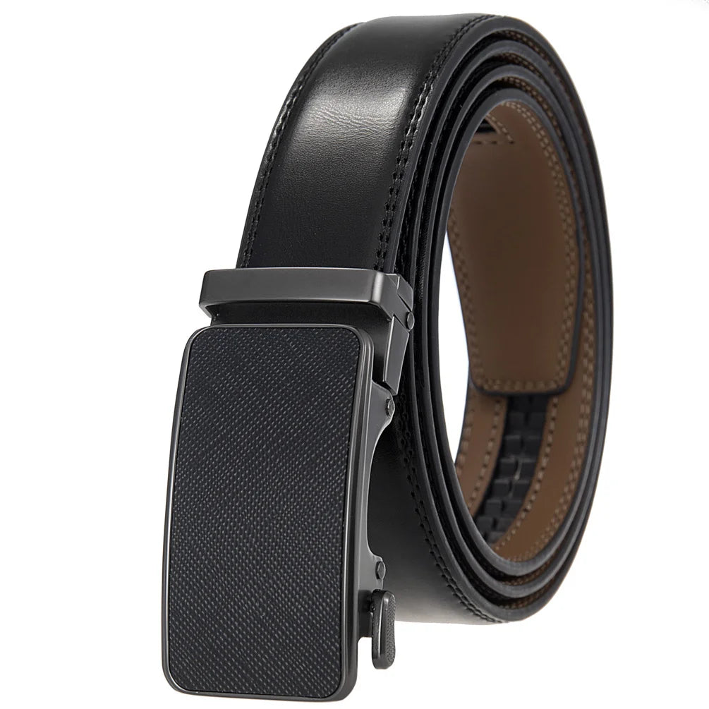 JMT-198602 Men's Casual Belt with Zinc Alloy Buckle, 3.0CM Width - Model LY33-000015-2
