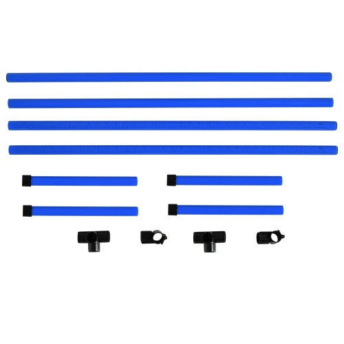 JMT-198986 4-Piece Dog Agility Training Set with Adjustable Jump Bars and Carry Bag