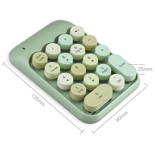 JMT-199626 Wireless Numeric Keyboard for Financial Use - 18-Key Compact Cash Register Keypad