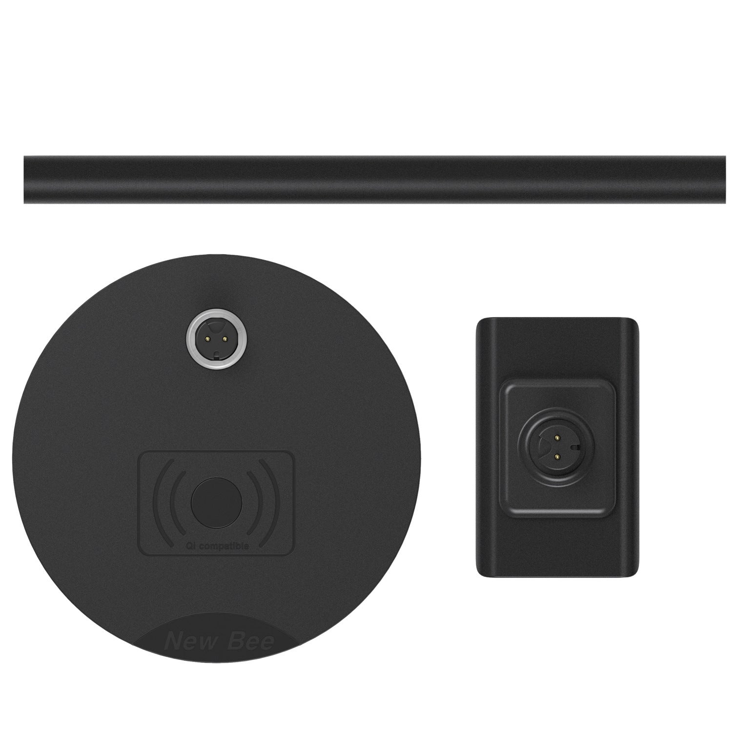 JMT-199690 Wireless Charging Headset Stand with Aluminum & TPU Construction, 5W/7.5W/10W Power Output