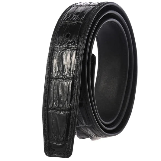 JMT-199754 Crocodile Pattern Leather Cowhide Belt - Stylish and Durable Accessory