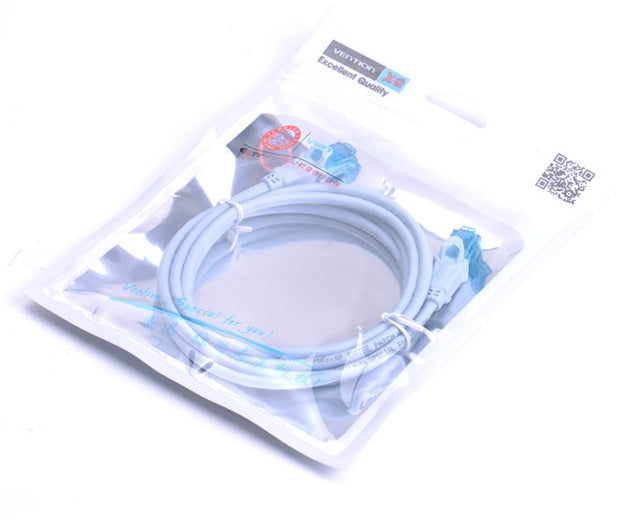 JMT-200266 Ice Blue Super Five Network Cable, RJ-45 Connector, Multiple Lengths Available