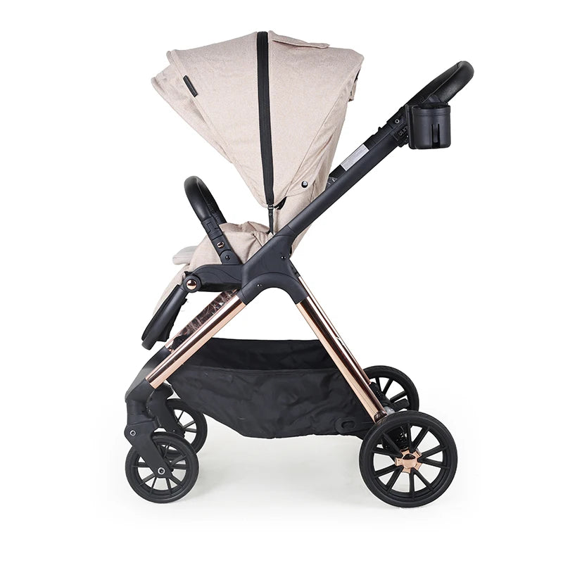 JMT-200330 3-in-1 Lightweight Baby Stroller with Car Seat and Storage Basket, Reversible and Foldable with Cup Holder