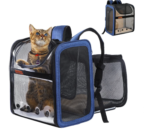 JMT-200394 Expandable Portable Cat Carrier Bag – Breathable Oxford Cloth Design