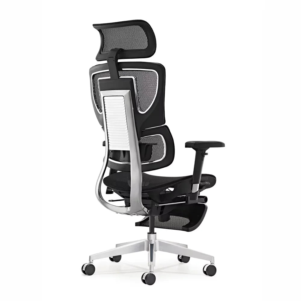 JMT-200458 Ergonomic Mesh Executive Chair with 3D Armrests and Swivel Function for Home Office Use