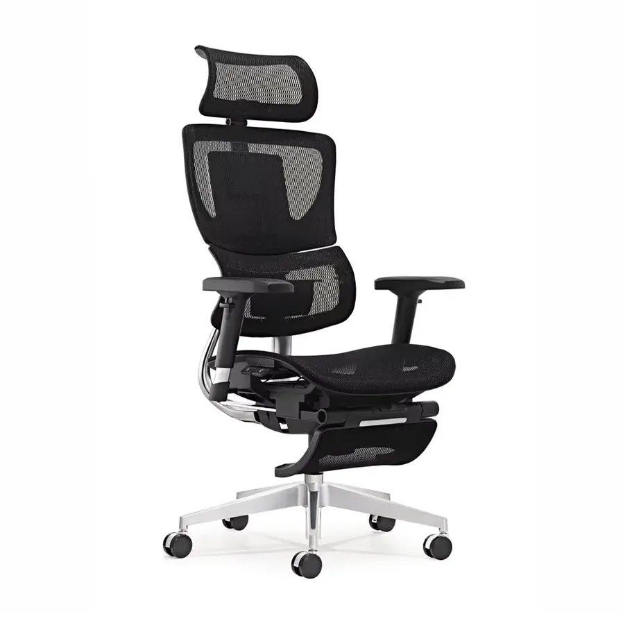 JMT-200458 Ergonomic Mesh Executive Chair with 3D Armrests and Swivel Function for Home Office Use
