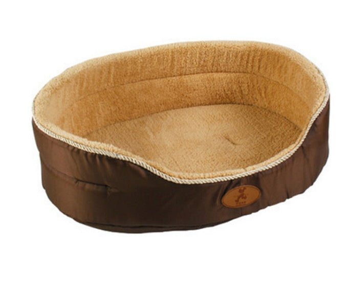 JMT-200458 HOOPET Coffee Kennel - Plush Shu Cotton Wool/Fleece Suede Nest for Pets (Multiple Sizes Available)