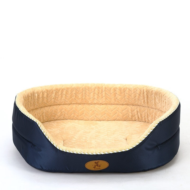 JMT-200458 HOOPET Coffee Kennel - Plush Shu Cotton Wool/Fleece Suede Nest for Pets (Multiple Sizes Available)