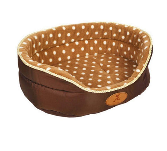 JMT-200458 HOOPET Coffee Kennel - Plush Shu Cotton Wool/Fleece Suede Nest for Pets (Multiple Sizes Available)