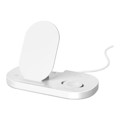 JMT-200842 15W Multifunctional Three-in-One Wireless Charger with Folding Stand for Mobile Phone, Watch, and Headset