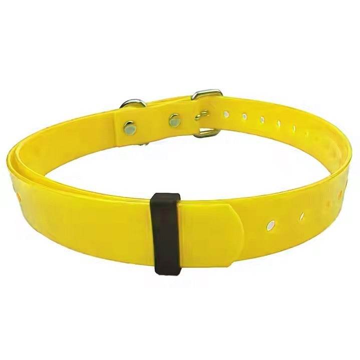 JMT-200970 Waterproof Dog Collar - Adjustable 70cm, Available in Black, Red, Yellow