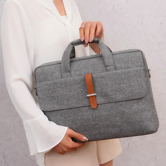 JMT-200970 Waterproof Polyester Laptop Sleeve for 18-20 Inch Laptops, Briefcase for Women, Suitable for MacBook and Dell