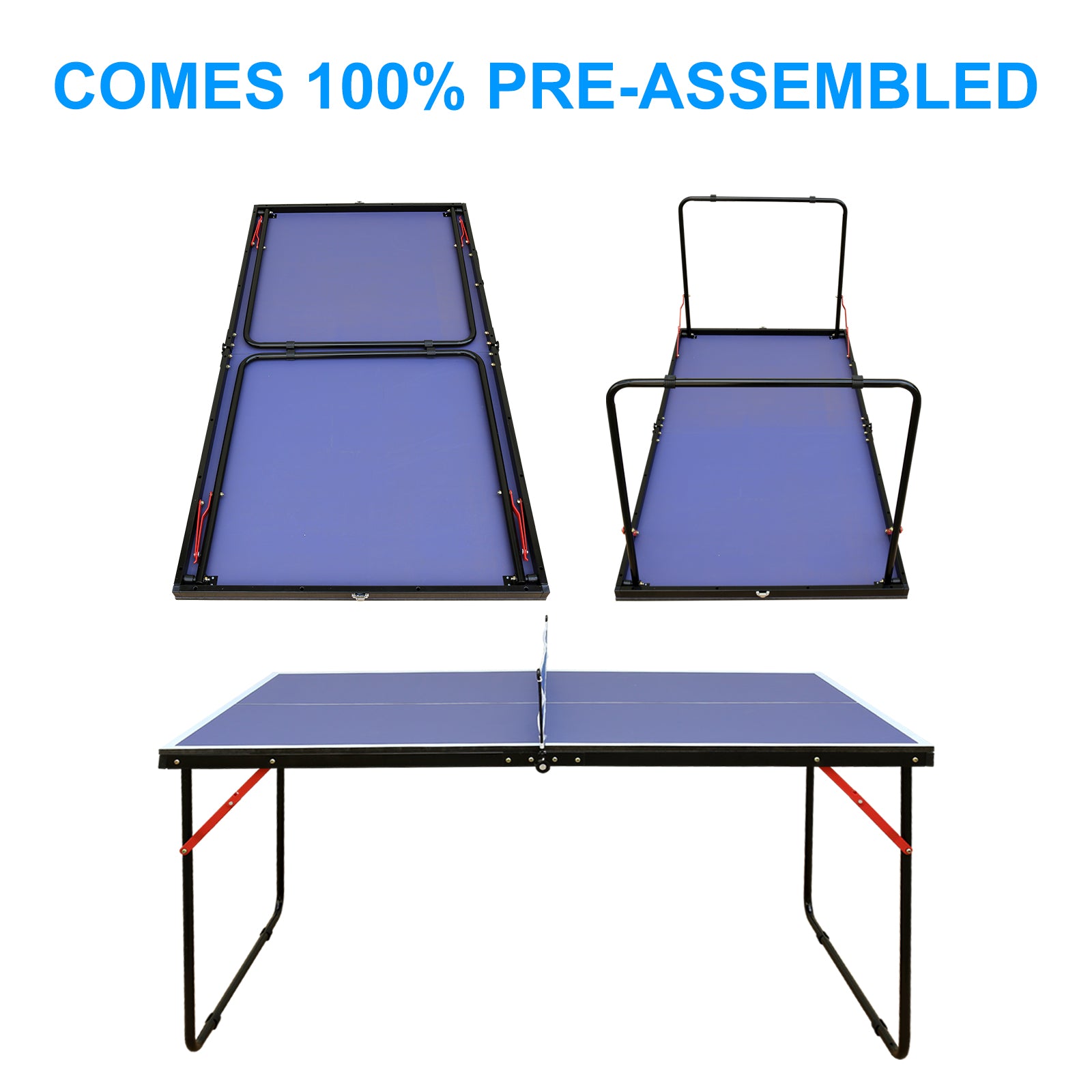 JMT-201226 Folding Portable Table Tennis Table Set for Convenient Play and Storage