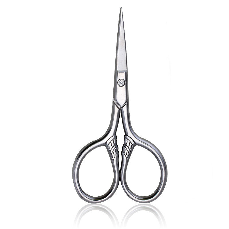 JMT-201290 Small Straight Scissors for Beard Trimming - 4.4*9.5cm, Pointed Design