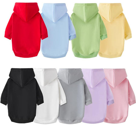 JMT-201930 Cotton Dog Hoodie - Casual Blank Pet Sweater in Multiple Colors and Sizes