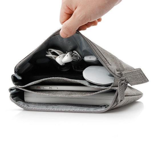 JMT-202634 Digital Accessory Storage Bag for Cables and Power Banks - Oxford Cloth, Gray and Black Options