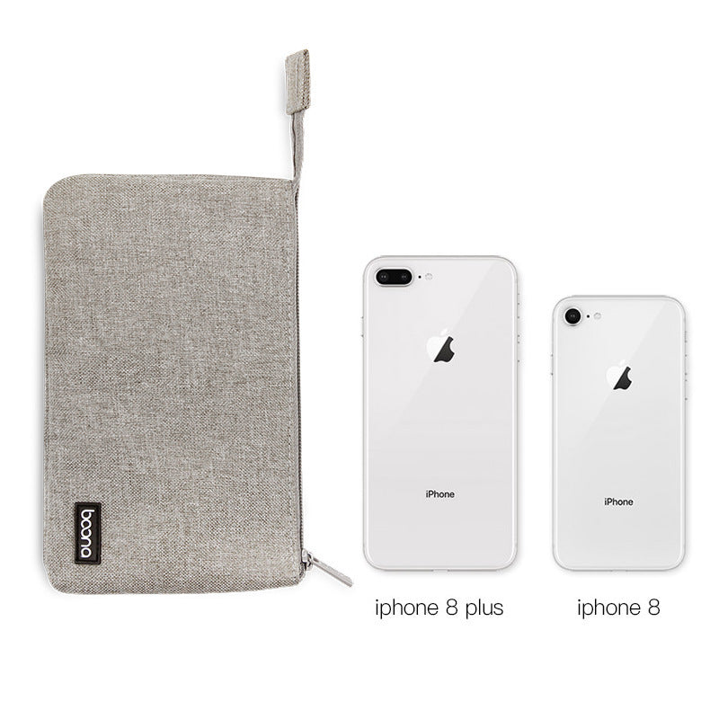 JMT-202634 Digital Accessory Storage Bag for Cables and Power Banks - Oxford Cloth, Gray and Black Options