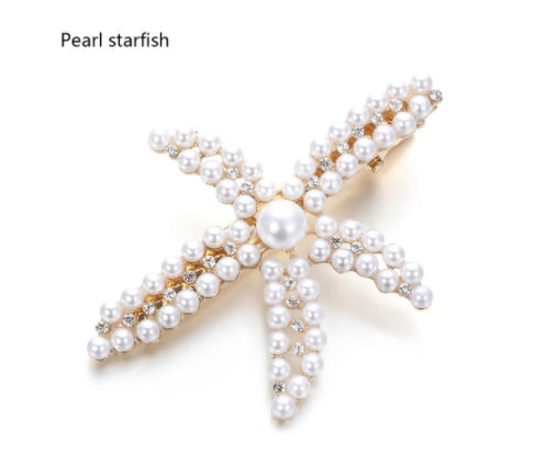JMT-202826 Geometric Hairpin with White Crystal Accents - Alloy and Plastic/Resin Design