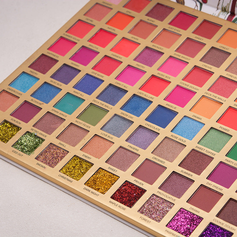 JMT-202890 88-Color Eye Shadow Palette - 39 Mattes, 39 Glitters & 10 Additional Glitters for Versatile Makeup Looks