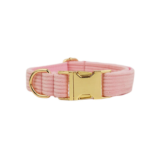 JMT-202954 Corduroy Pet Dog Collar - Durable Polyester in Multiple Sizes (XS-XL)