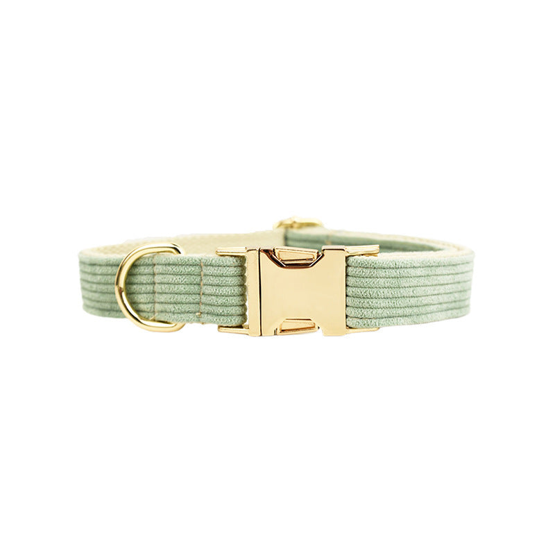 JMT-202954 Corduroy Pet Dog Collar - Durable Polyester in Multiple Sizes (XS-XL)