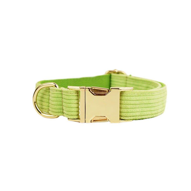 JMT-202954 Corduroy Pet Dog Collar - Durable Polyester in Multiple Sizes (XS-XL)