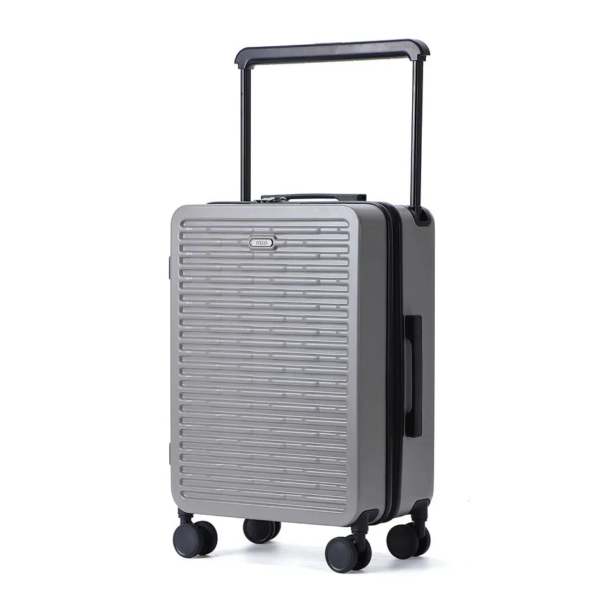 JMT-203018 Custom Logo Wide Aluminium Trolley Handle PC Travel Luggage Suitcase Set