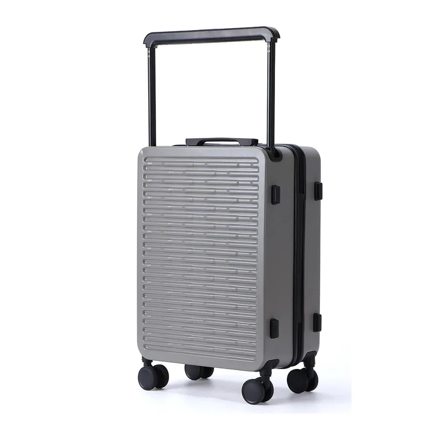 JMT-203018 Custom Logo Wide Aluminium Trolley Handle PC Travel Luggage Suitcase Set
