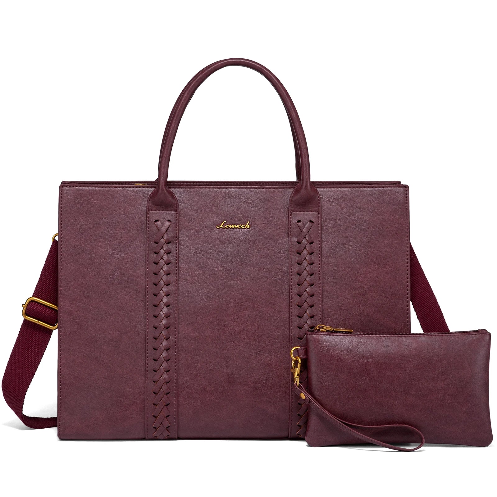 JMT-203274 Elegant 15.6in Ladies Handbags Set - Classic Top Handle Tote and Shoulder Bags for Work