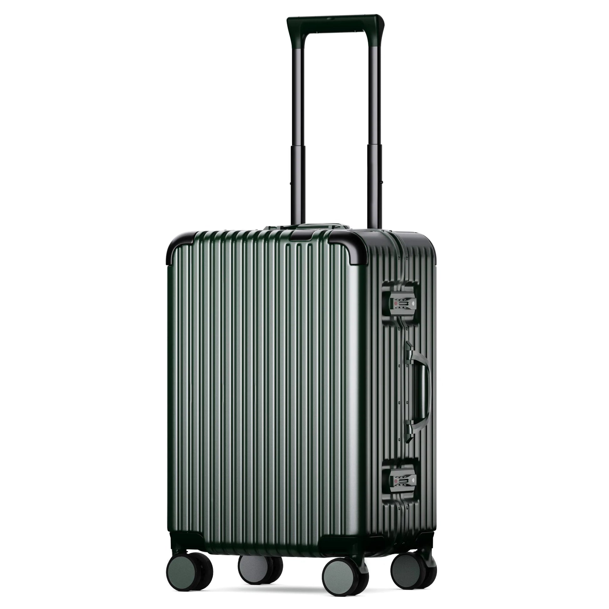 JMT-203338 3-Piece Aluminium Frame Travel Suitcase Set with Polycarbonate Trolley Case