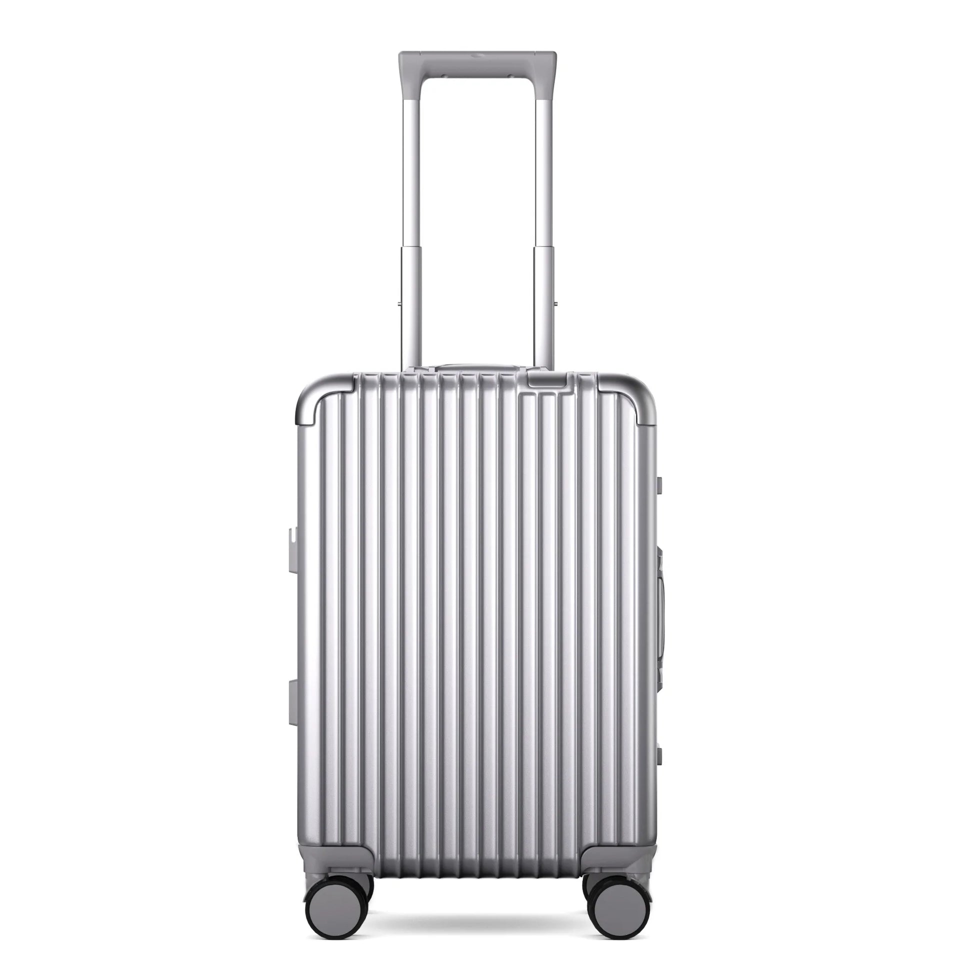 JMT-203338 3-Piece Aluminium Frame Travel Suitcase Set with Polycarbonate Trolley Case