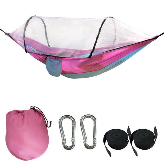 JMT-203338 Fully-Automatic Speed-Open Hammock with Insect Netting Solution