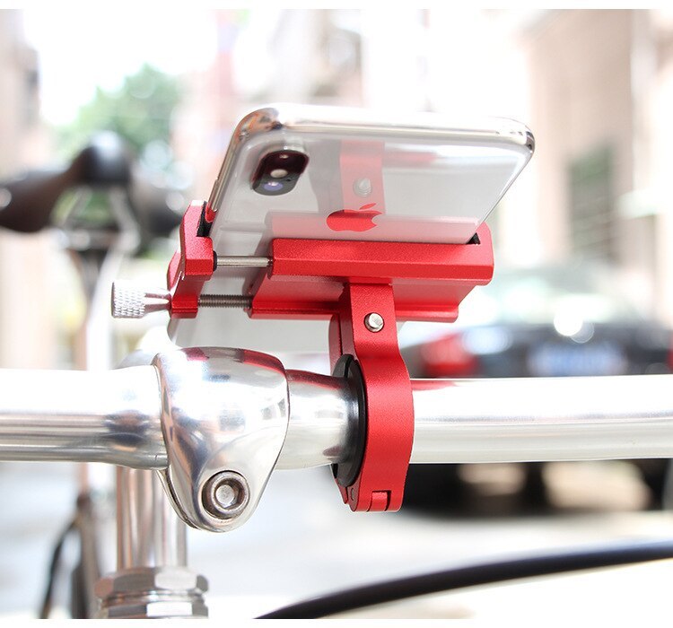 JMT-203466 360-Degree Rotating Bicycle Phone Holder for 3.5 to 6.2 Inch Phones, Fits Handlebar Diameters 22-31.8mm