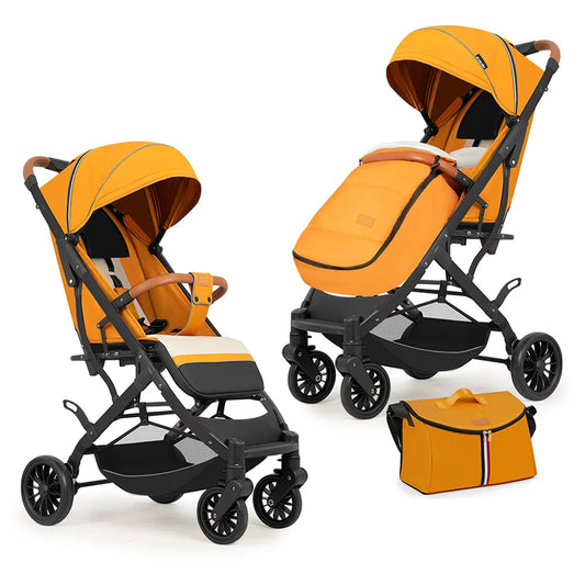 JMT-203466 Lightweight One-Hand Foldable Baby Stroller with Modern Design and Easy Maneuverability