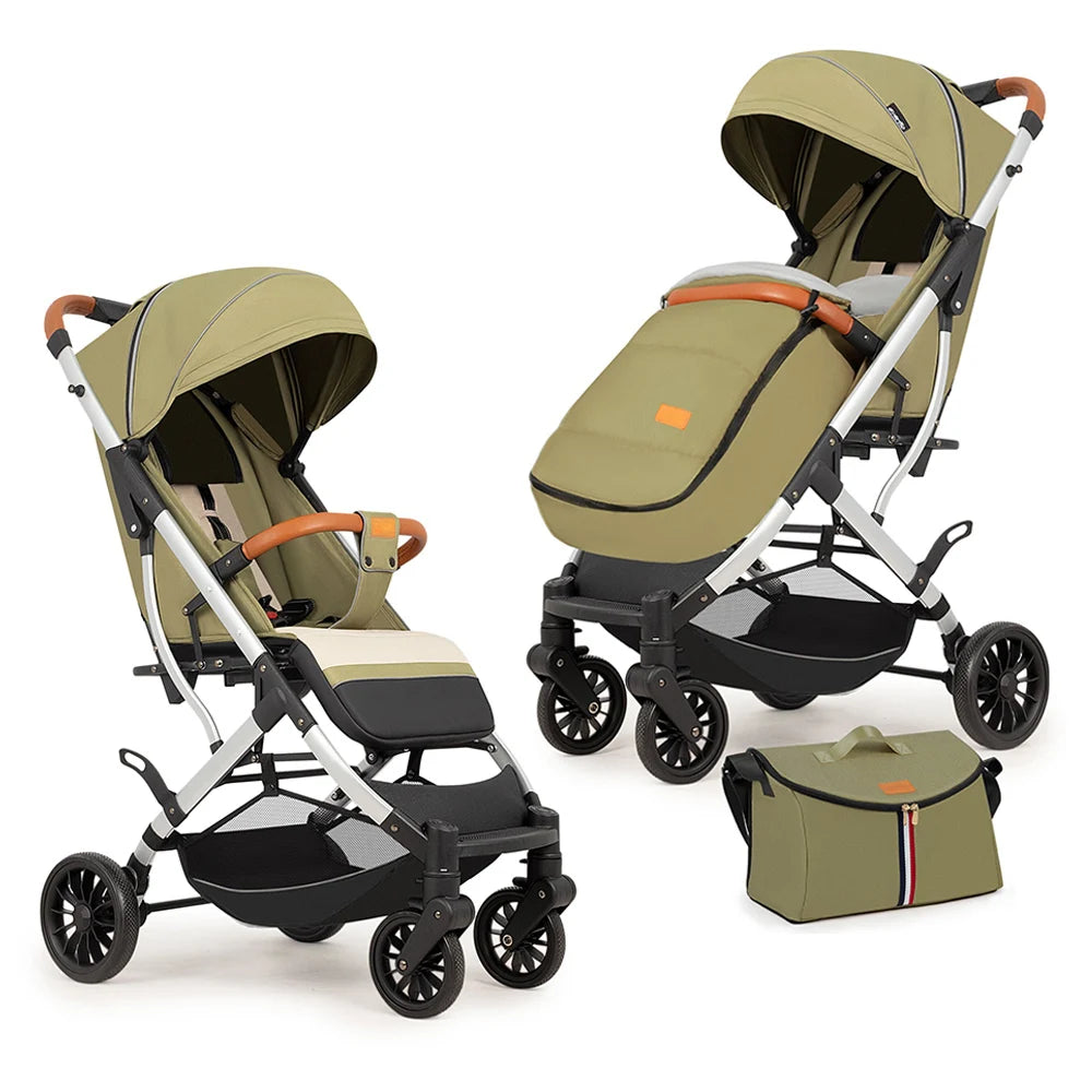 JMT-203466 Lightweight One-Hand Foldable Baby Stroller with Modern Design and Easy Maneuverability