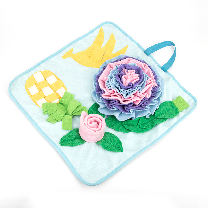 JMT-203594 Interactive Snuffle Mat for Dogs - Nosework Feeding Puzzle Toy for Engaging Training and Stress Relief, 48 x 48 cm