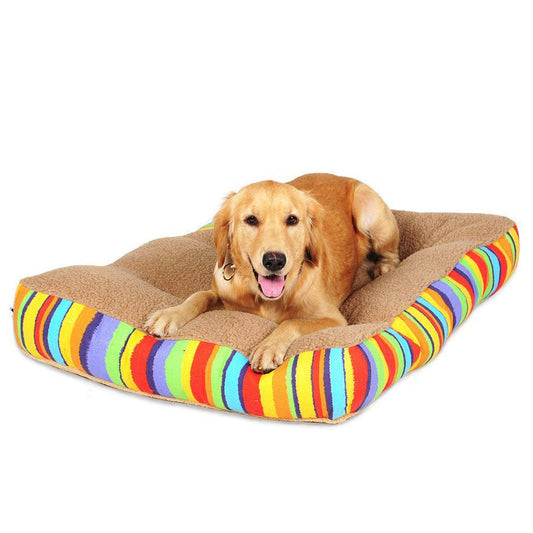 JMT-203914 Comfortable Suede Dog Mat Mattress - 90x75x17cm Seat Cushion for Pets