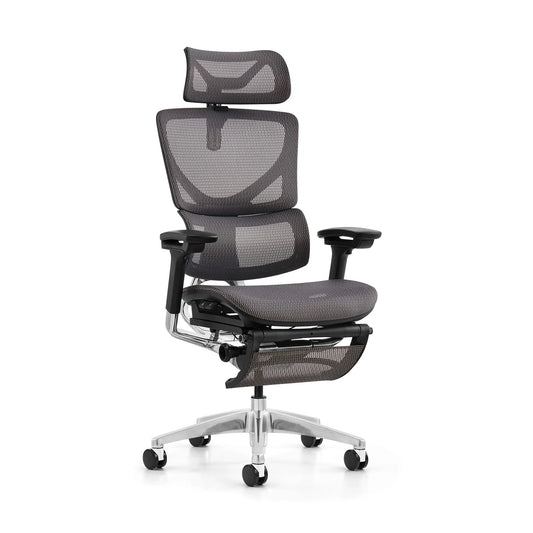 JMT-204042 Ergonomic Mesh Office Chair with Footrest and Adjustable Recline for Comfortable Back Support