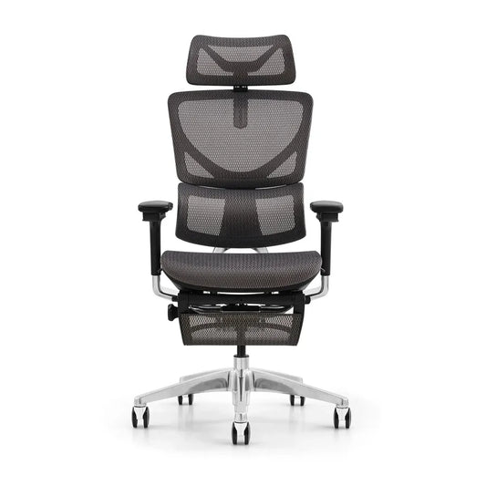 JMT-204042 Ergonomic Mesh Office Chair with Footrest and Adjustable Recline for Comfortable Back Support