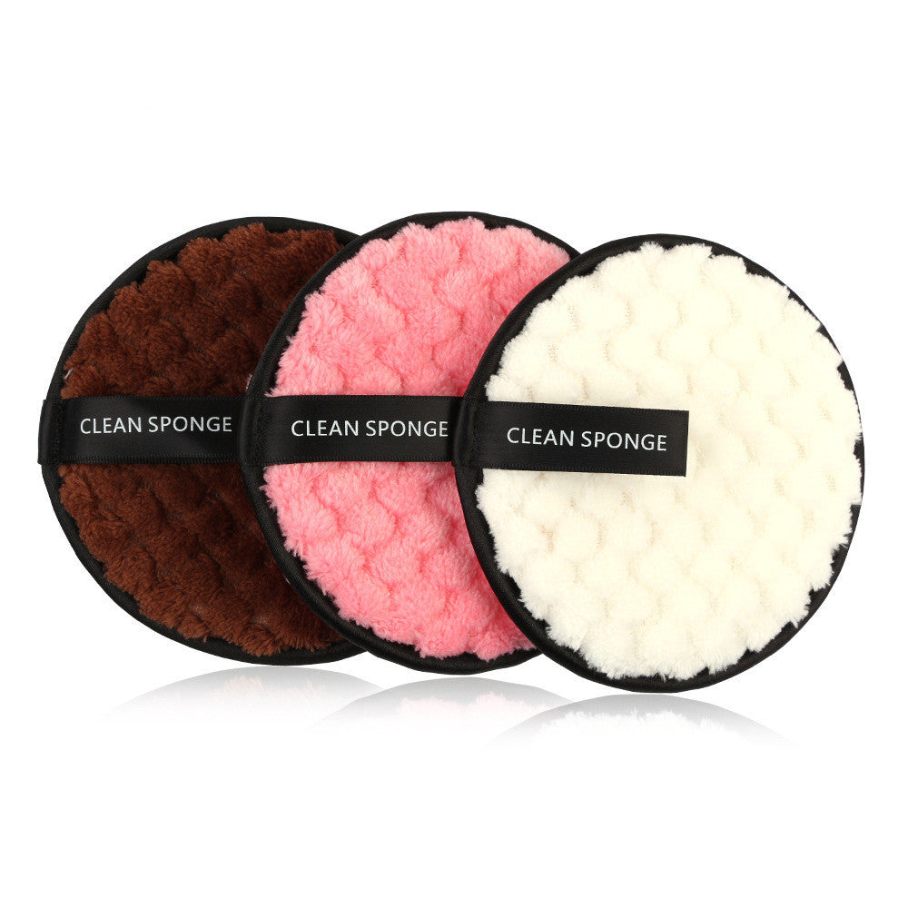 JMT-204042 Magic Lazy Man Water Makeup Removing Puff - 3 Pack Synthetic Sponge Set for Face Wash and Makeup Removal