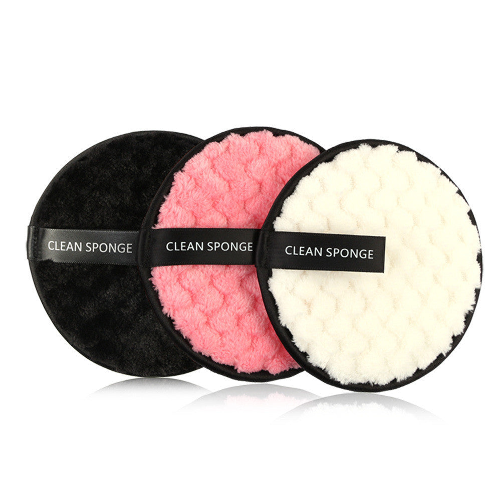 JMT-204042 Magic Lazy Man Water Makeup Removing Puff - 3 Pack Synthetic Sponge Set for Face Wash and Makeup Removal