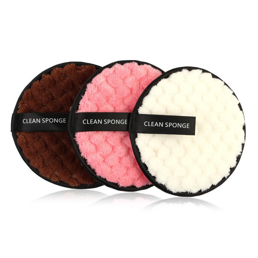 JMT-204042 Magic Lazy Man Water Makeup Removing Puff - 3 Pack Synthetic Sponge Set for Face Wash and Makeup Removal