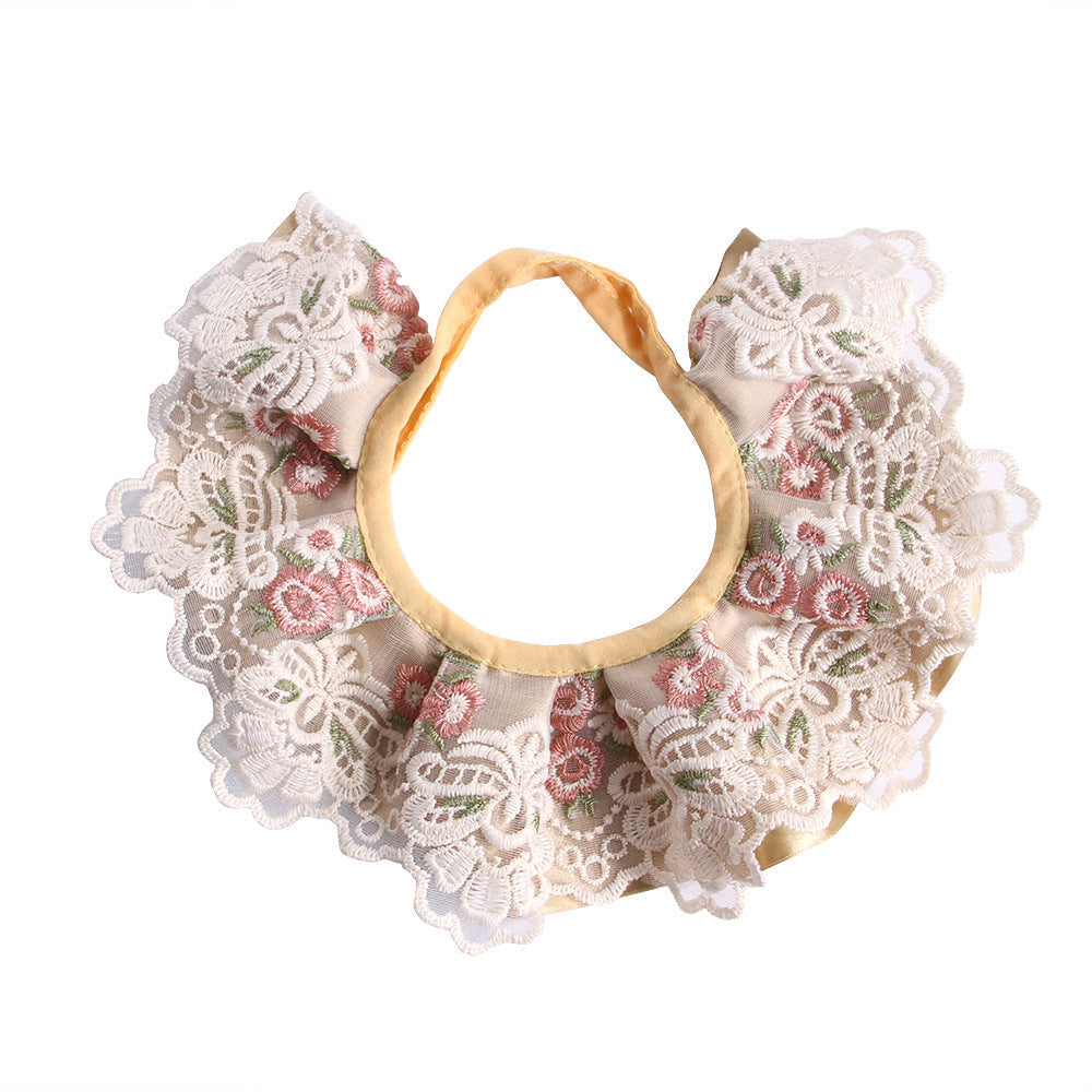 JMT-204106 Embroidered Lace Scarf with Peacock Feather Design in Multiple Colors