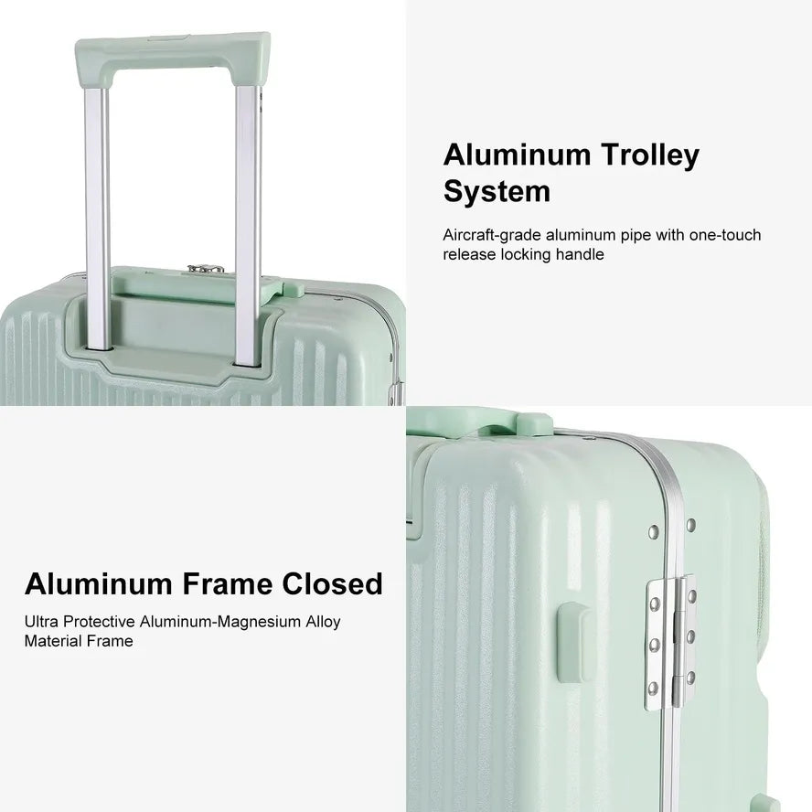 JMT-204170 Aluminium Hardshell Trolley Case 20" Carry-On Luggage Suitcase