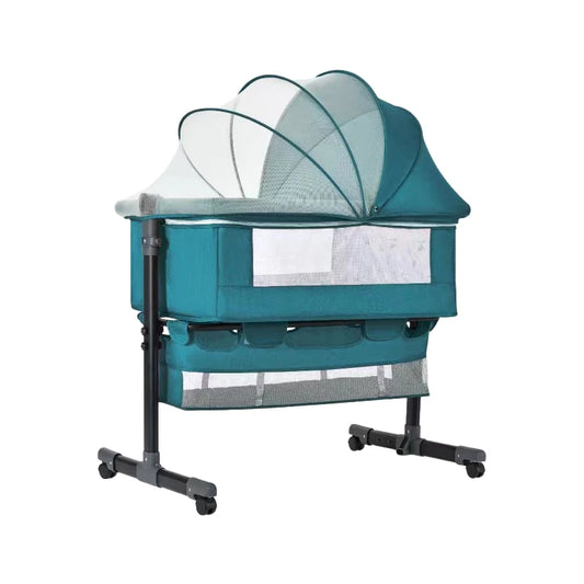 JMT-204554 Foldable Movable Baby Cot Playpen – Portable Crib for Infants and Newborns