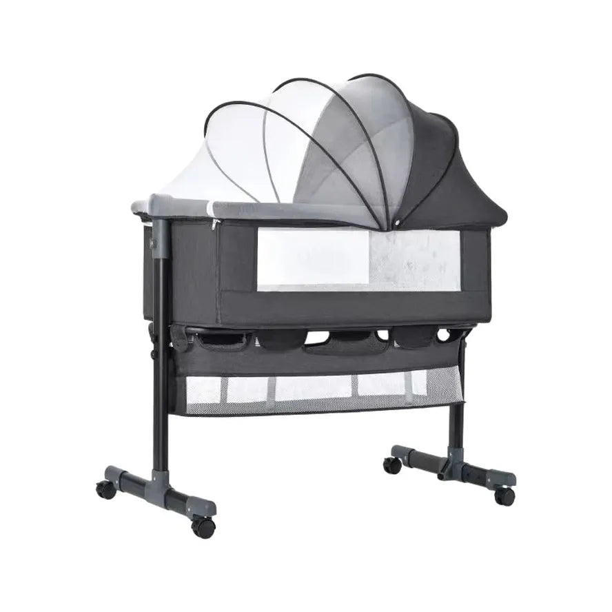JMT-204554 Foldable Movable Baby Cot Playpen – Portable Crib for Infants and Newborns