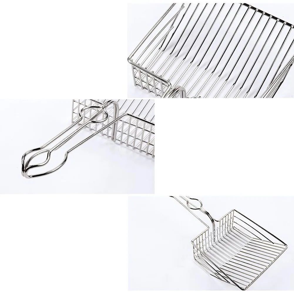 JMT-204618 Durable Iron Cat Cleaning Tool - Litter Shovel Scoop for Effortless Pet Care